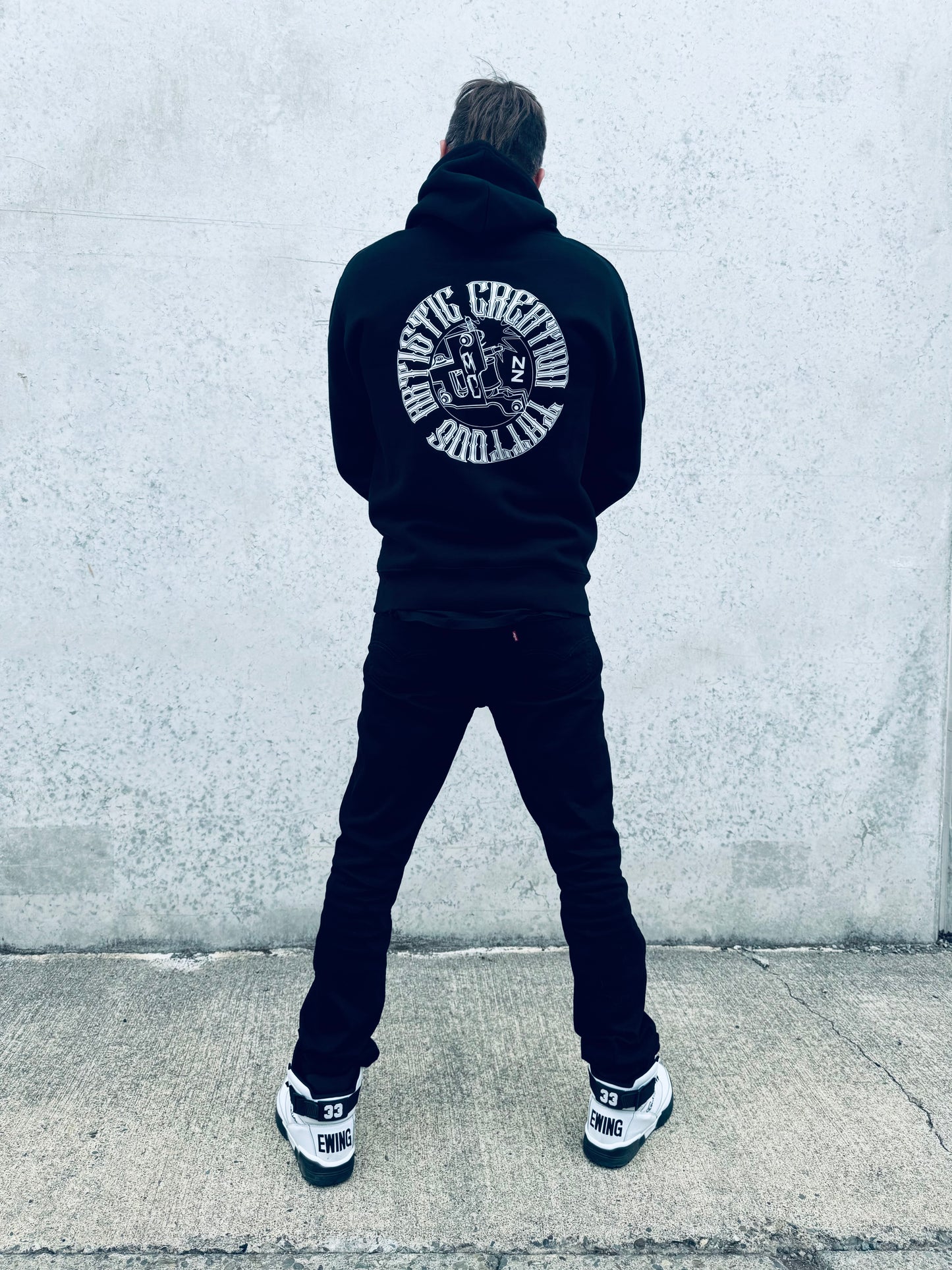 Artistic creation tattoo studio hoodie